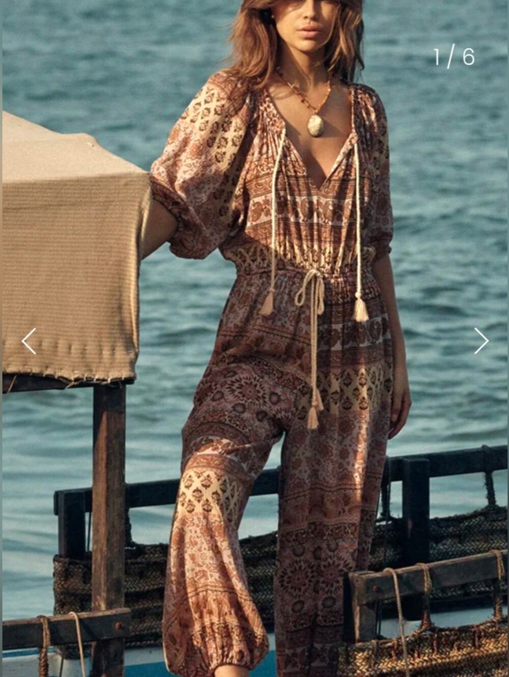 ✨ Spell & The Gypsy Collective Lovers Beach Jumpsuit – Mauve | Size Medium NWOT